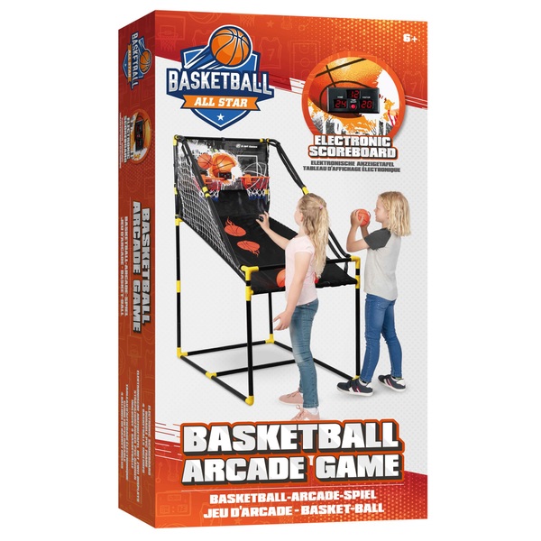 DREAMADE Jeu de Basketball Arcade Électrique avec 2 Paniers, Jeu