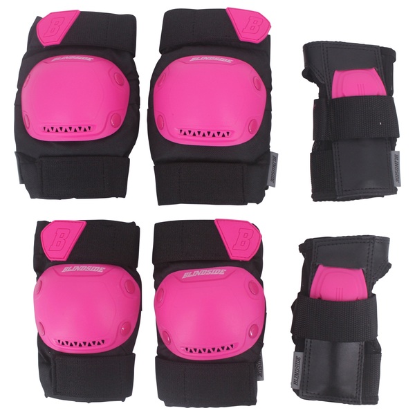 Blindside Protection Set Pink Small, includes wrist pads, elbow