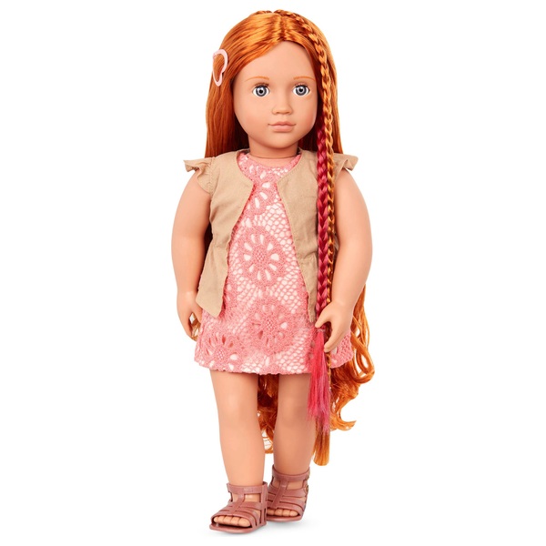 Our Generation 45cm Hair Play Doll with Style Book Patience Smyths