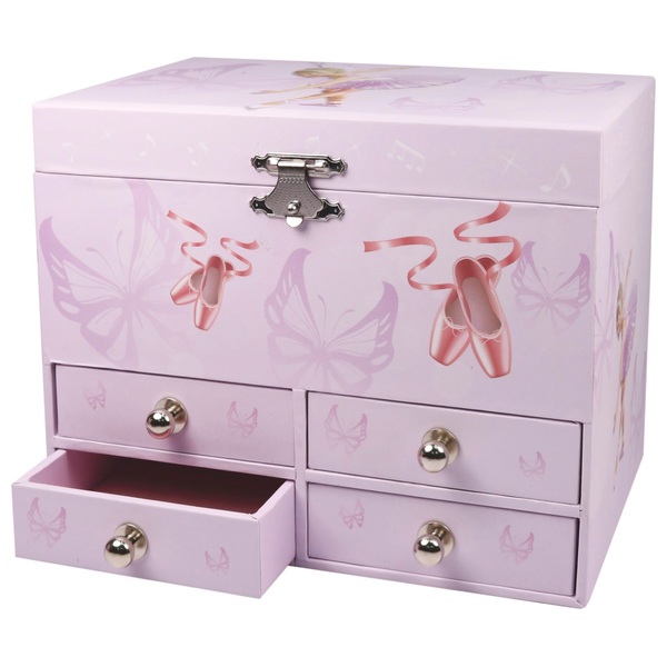 Luxury Music Jewellery Box Purple Ballet Smyths Toys UK