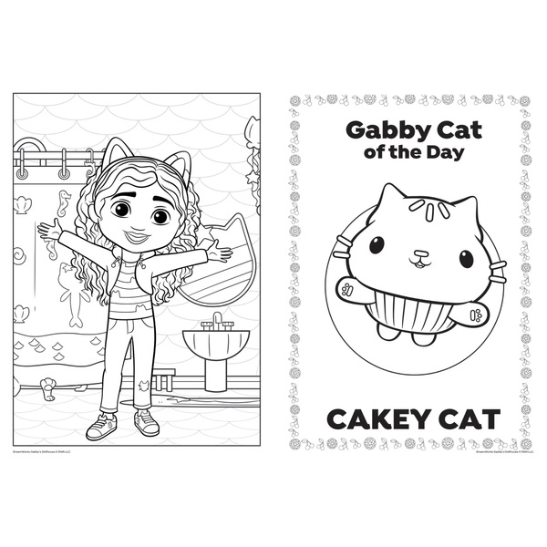 Gabby's Dollhouse Jumbo Colouring Book | Smyths Toys UK