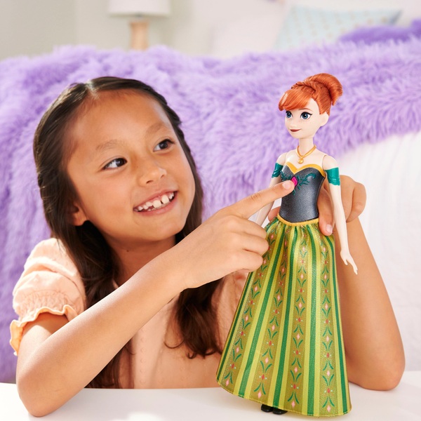 Disney Frozen Singing Anna Fashion Doll Smyths Toys UK