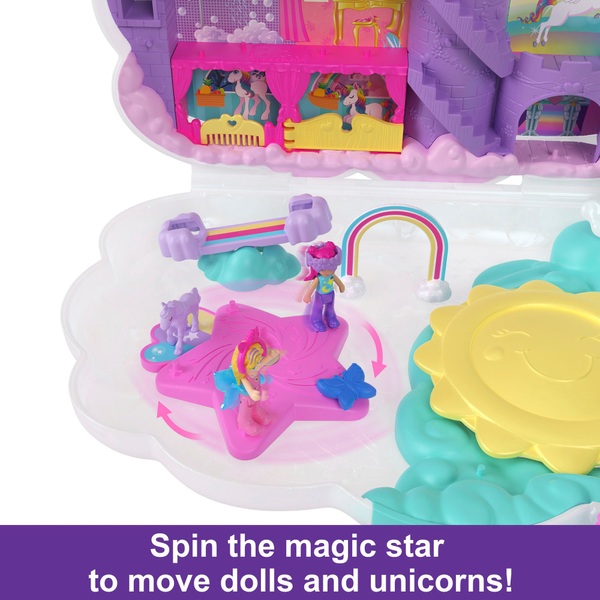 Polly Pocket Rainbow Unicorn Salon Playset Smyths Toys Ireland