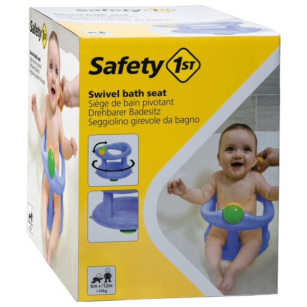 Safety First Swivel Baby Bath Seat Pastel Blue Smyths Toys UK