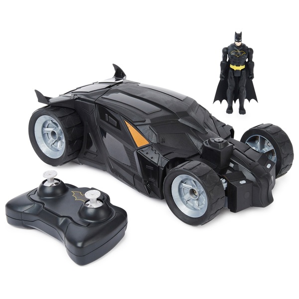 Batman Batmobiel met afstandsbediening en figuurtje | Smyths Toys