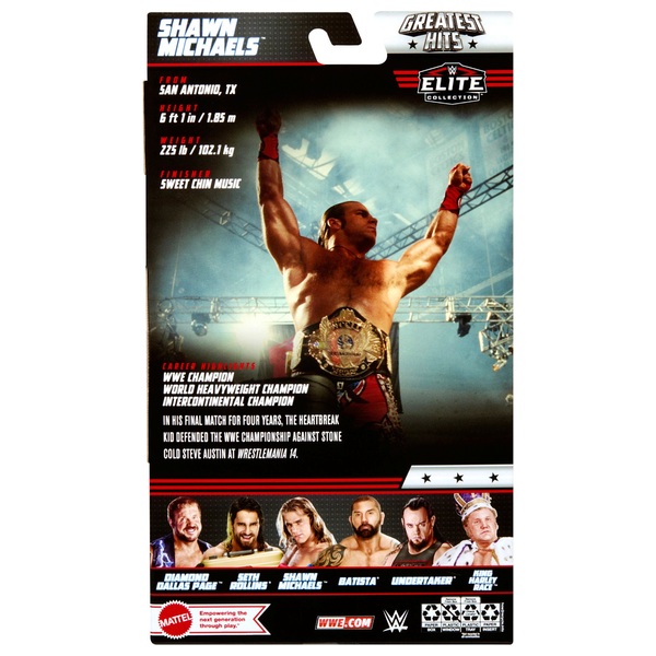 WWE Elite Series Greatest Hits Shawn Michaels Action Figure Smyths