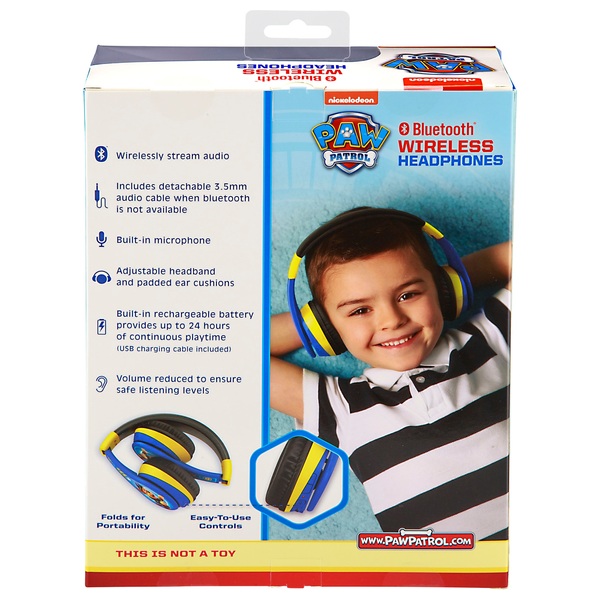 Styring Ikke vigtigt trussel Paw Patrol Chase Kids' Wireless Bluetooth Headphones | Smyths Toys UK