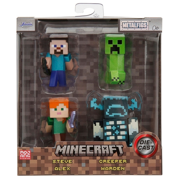 Minecraft Diecast Figure 4 Pack