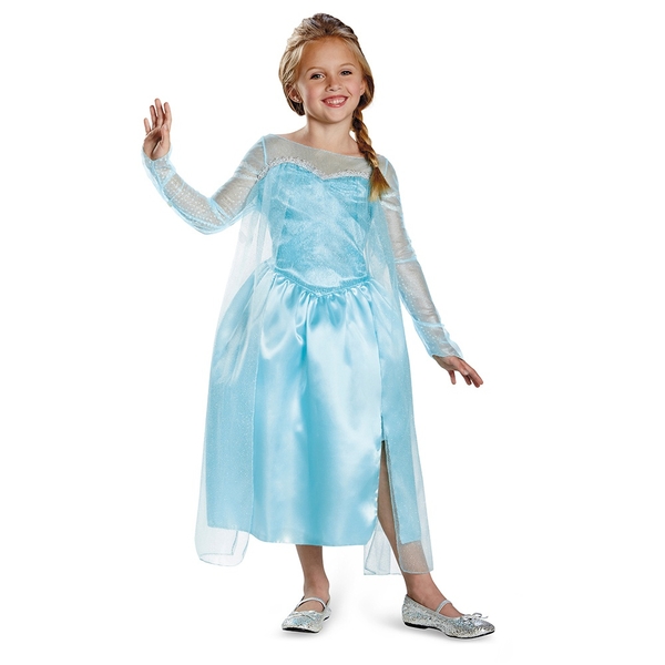 Déguisement Elsa + Accessoires Frozen La Reine des Neiges Disney 5-6 ans
