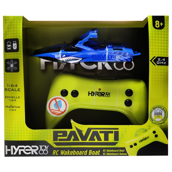 Hyper Pavati 2.4GHz Nano Remote Control Wakeboard Boat | Smyths Toys UK