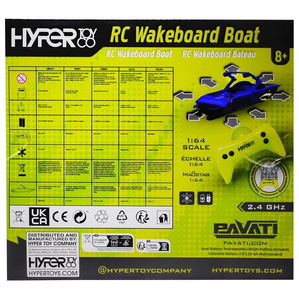 Hyper Pavati 2.4GHz Nano Remote Control Wakeboard Boat