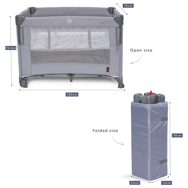 Baby Elegance 2in1 Travel Cot & Co Sleeper with Smyths Toys UK