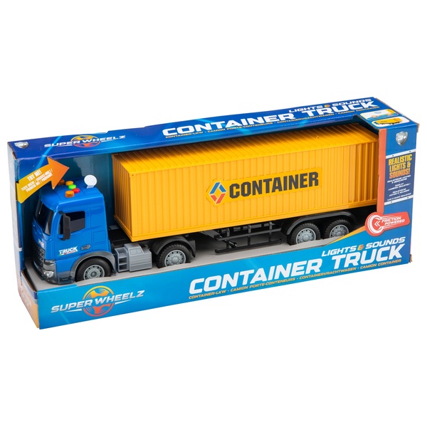 Super Wheelz Container Truck with Lights and Sounds Smyths Toys UK