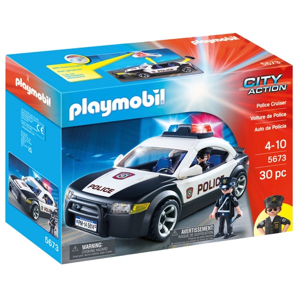 Gedehams mangel Lamme Playmobil 5673 City Action Police Cruiser | Smyths Toys UK