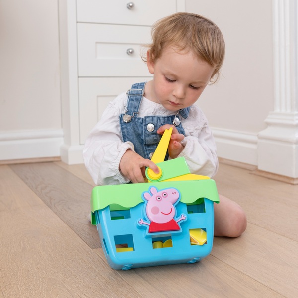 Peppa Pig Shape Sorter Basket Smyths Toys Ireland