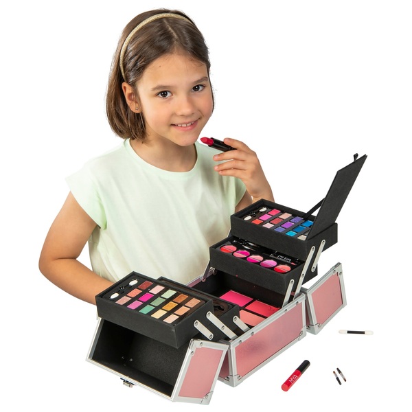 MYA Glitter Cube Make-up-Set im Schminkkoffer rosa