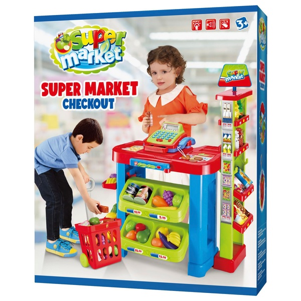 Supermarket Checkout Playset with Cash Register Smyths Toys UK