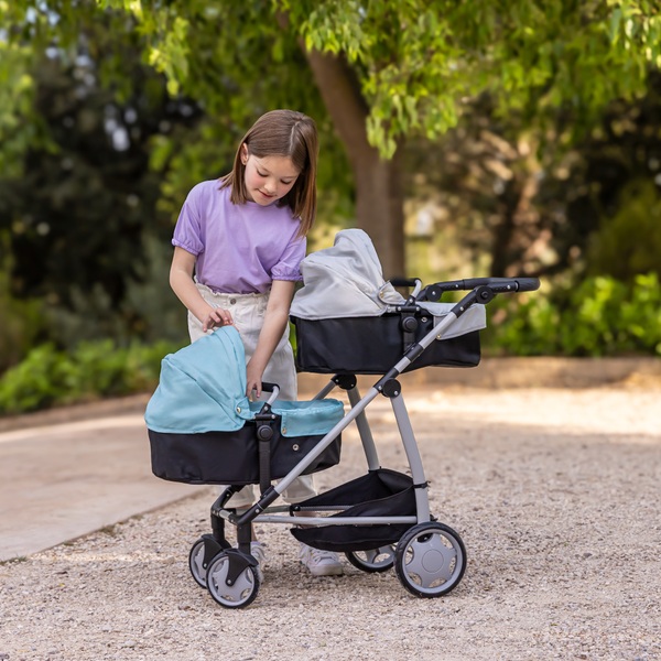 Deluxe Twin Dolls Pram Smyths Toys Ireland