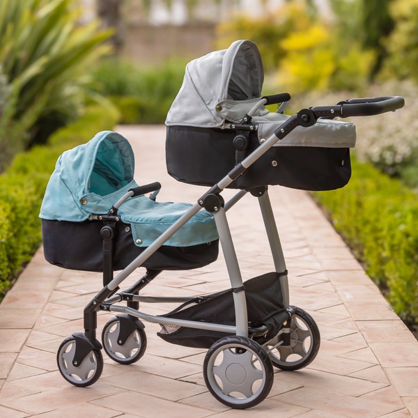 Deluxe Twin Dolls Pram | Smyths Toys Ireland