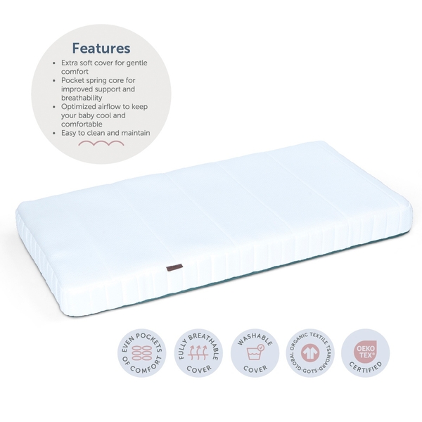 Baby Elegance Stratus Pocket Spring Cot Mattress 120x60cm Smyths Toys UK