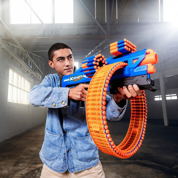 XSHOT by ZURU Insanity Mad Mega Barrel Blaster with 72 Darts Smyths Toys UK