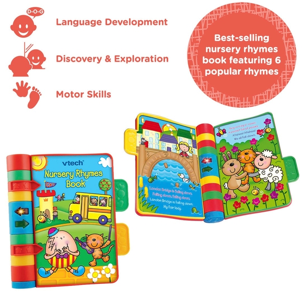 VTech Baby Nursery Rhymes Book with Sounds and Phrases Smyths Toys UK
