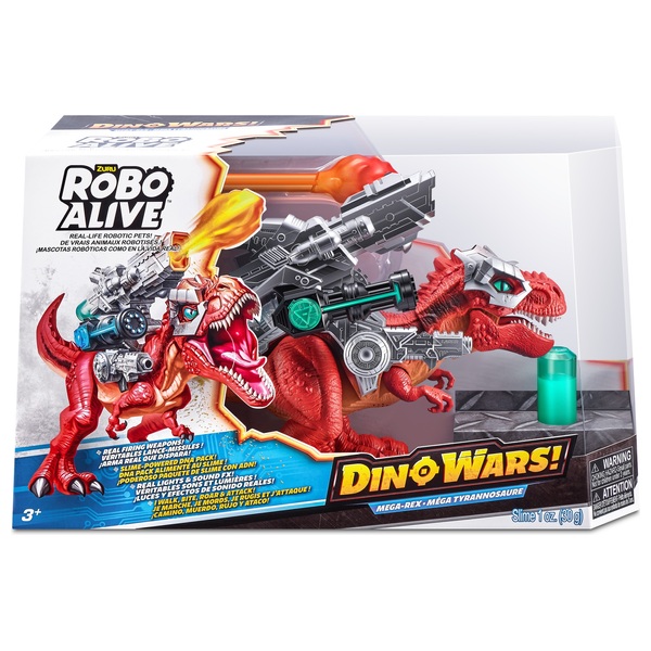 Robo Alive Dino Wars Mega Rex Dinosaur By Zuru Smyths Toys Uk