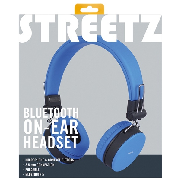 Streetz HL BT401 Bluetooth On Ear Headphones Blue Smyths Toys