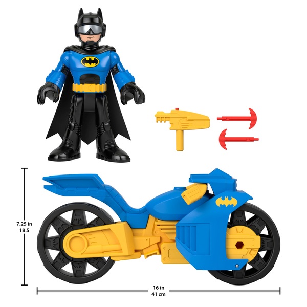 Imaginext DC Super Friends Batcycle and Batman Action Figure XL | Smyths  Toys UK