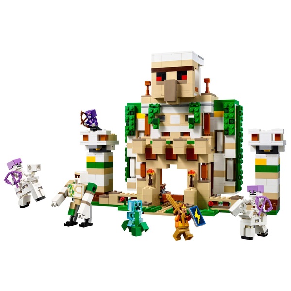 LEGO Minecraft 21250 The Iron Golem Fortress 2in1 Castle Playset ...