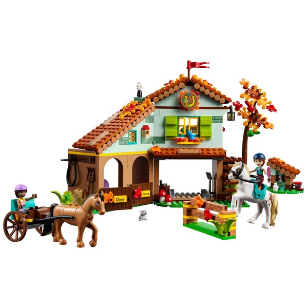 LEGO Friends 41745 Autumn's Horse Stable with 2 Toy Horses Smyths Toys UK