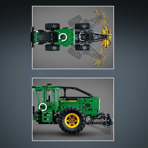 LEGO Technic 42157 John Deere 948L-II Skidder Vehicle Set | Smyths Toys ...