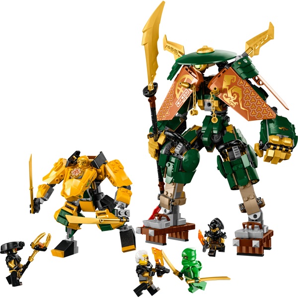 LEGO NINJAGO 71794 Lloyd and Arin’s Ninja Team Mechs Building Playset ...