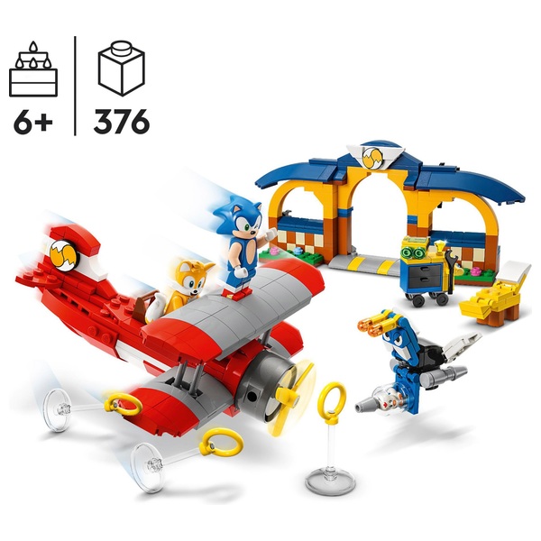 LEGO Sonic de Hedgehog 76991 Tails Workshop en Tornado Plane Building ...