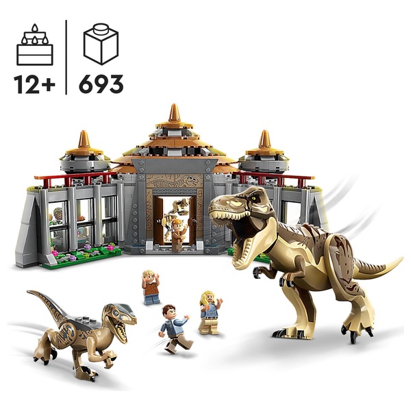 LEGO Jurassic Park 76961 Visitor Centre: T. rex & Raptor Attack ...