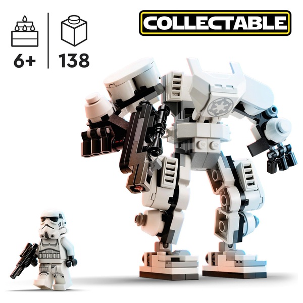 LEGO Star Wars 75370 Stormtrooper Mech Playset | Smyths Toys Ireland