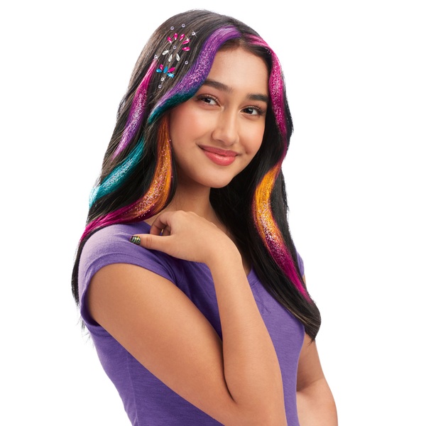Shimmer 'n Sparkle Colour FX Hair Extensions Studio Smyths Toys UK