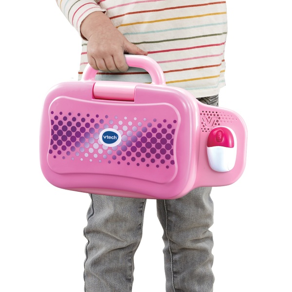 VTech Toddler Tech Laptop Pink | Smyths Toys Ireland