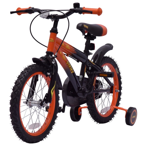 16 Inch Strike Orange & Black Bike | Smyths Toys Ireland