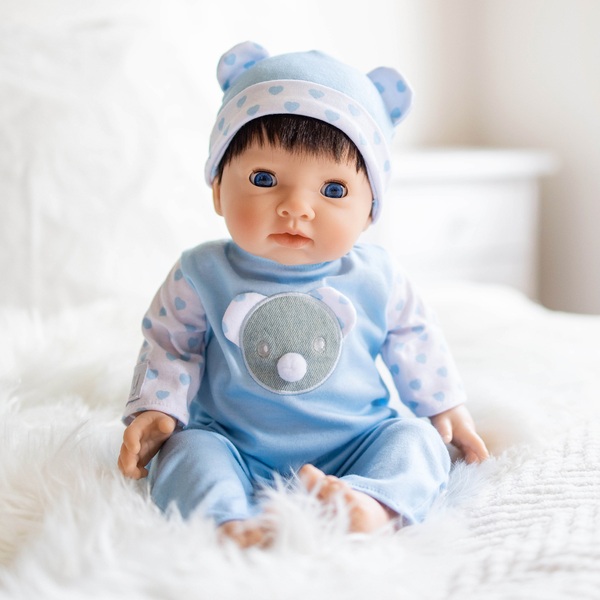 Tiny Treasures Doll in Blue Bear Outfit 44cm | Smyths Toys Ireland