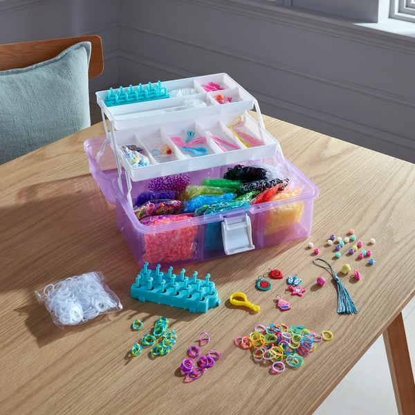 thumbnail image 2 of 300 Clear C Clips For Making Loom Band Bracelets 2 of 14