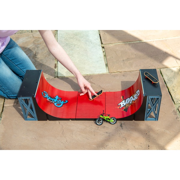 Rampes de Skatepark, Mini Finger Skateboard Playset Jeu de Skate