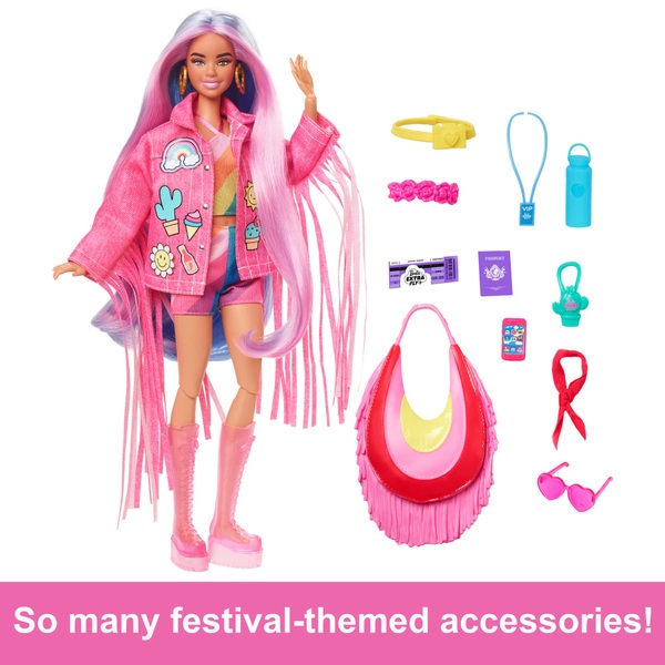 Barbie Extra Fly Travel Doll with Desert Fashion Smyths Toys UK