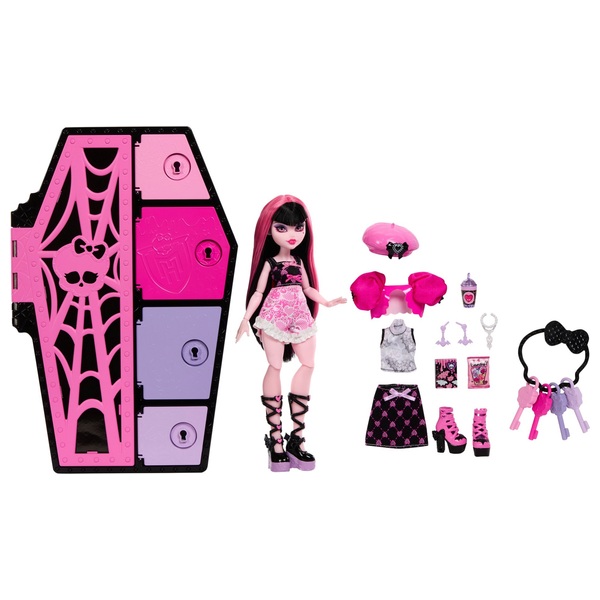 Monster High Skulltimate Secrets Draculaura Doll Fashion Set With Locker Smyths Toys Ireland