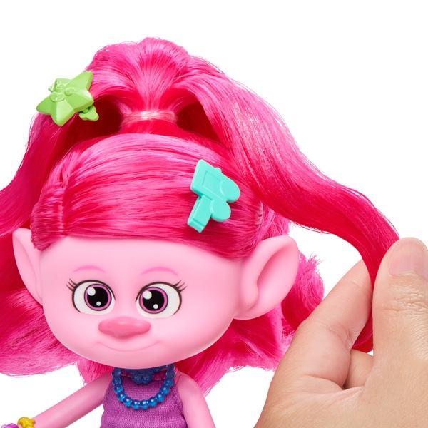 Trolls 3 Band Together Hair-Tastic Queen Poppy Fashion Doll | Smyths ...