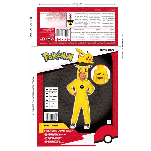 Boutique Pokémon : Accessoires Déguisement Pikachu