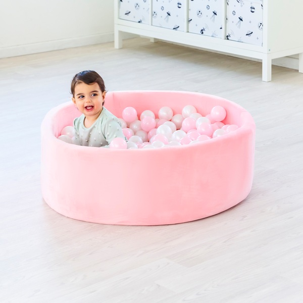 Play Factory Foam Ball Pit with 120 Balls in Pink Smyths Toys UK