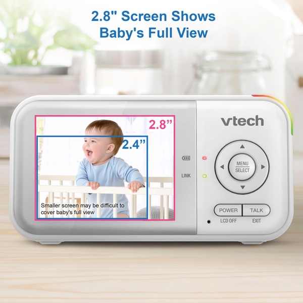 VTech Baby Monitor VM3263 Video Pan and Tilt with 2.8 Inch Screen Smyths Toys UK