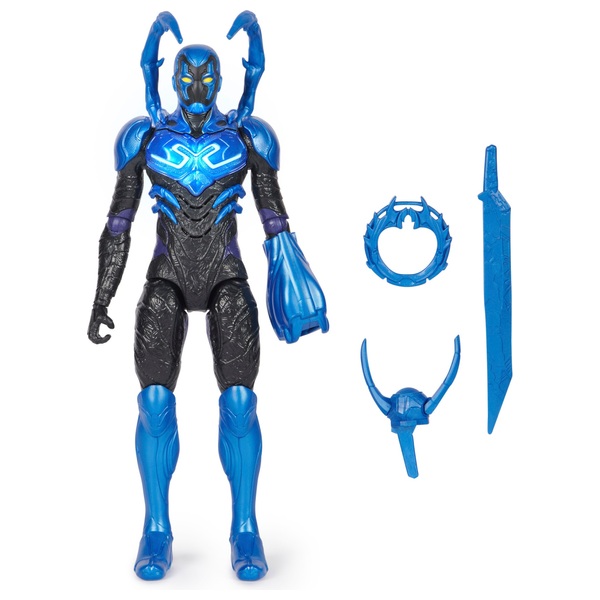 DC Comics Battle-Mode Blue Beetle Action Figure with Lights and Sounds ...