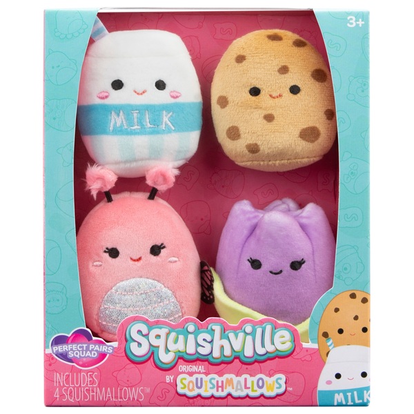 Squishville 5cm Squishmallows 4 Pack - Perfect Pairs Squad Plush ...